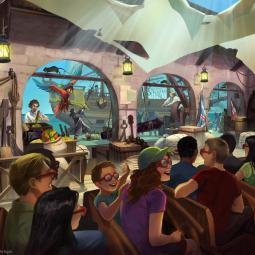 Impression of a 4D dark ride for JoraVision. Boarding station. The Curse of Blackstorm Bay. http://joravision.com/news/blackstormbay