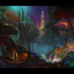 Impression of a playground at night. France. JoraVision. 