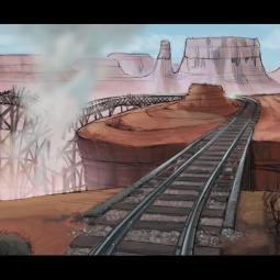 Concept art for 'De Vuurproef' attraction, Dutch Railway Museum, Utrecht. House of Secrets