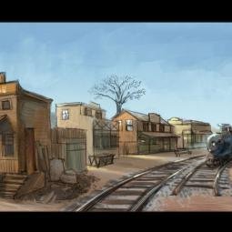 Concept art for 'De Vuurproef' attraction, Dutch Railway Museum, Utrecht. House of Secrets