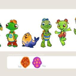 Set of characters for a waterpark I. Jora Vision