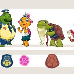 Waterpark set character design II. Jora Vision