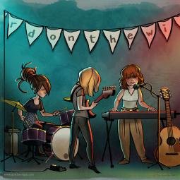 Characters inspired by a real band I saw live in concert. 