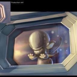 Artwork for feature film Planet 51. Colour key and production still. Digital