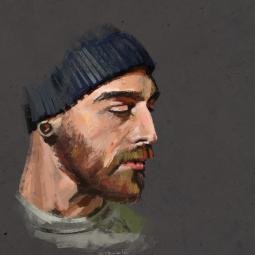 Lonner. Digital from photo reference. 