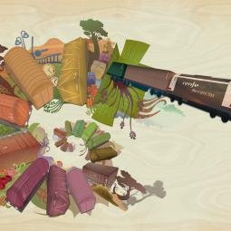 Art for RENFE trains TV ad