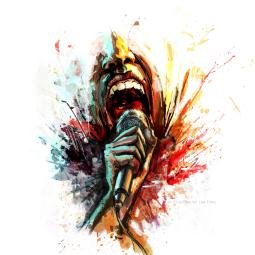 Art for REPSOL TV ad. Rock. Digital illustration for body transfer. 