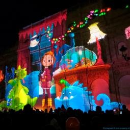 Room illustration during the videomapping show. Photo by Aznalfarache