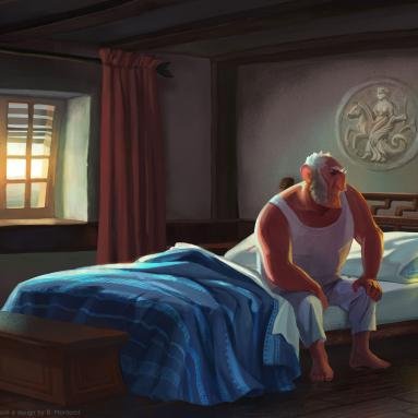 Artwork for film. Interior concept art and colour key. Character design by B. Montoro. 